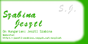 szabina jesztl business card